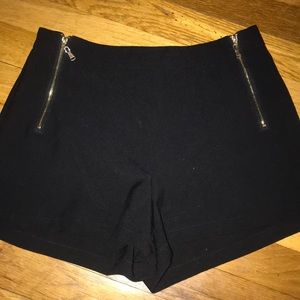 Black high waisted shorts